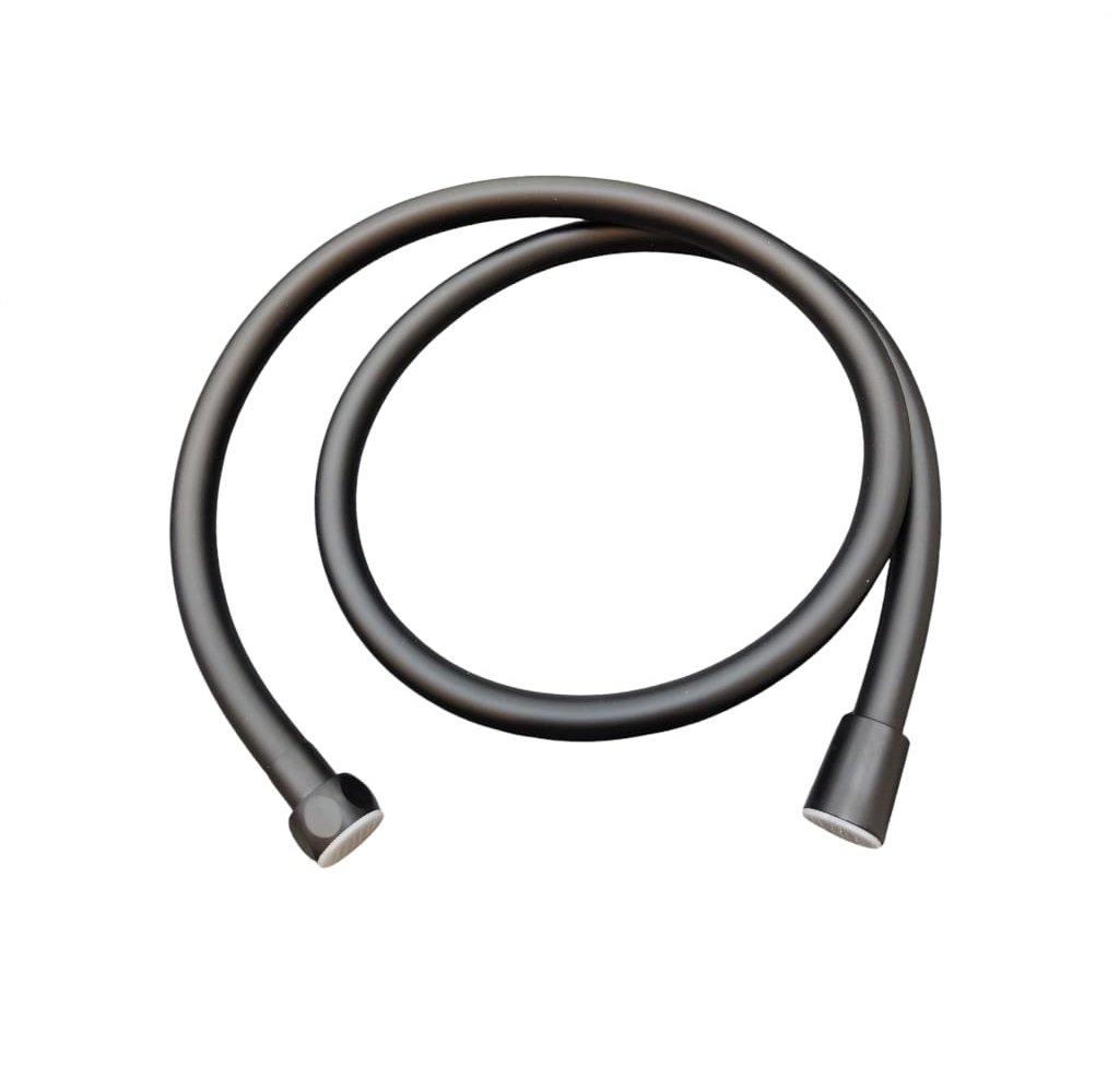 MANGUERA / CANILLA REPUESTO DE 1.20 MTS P/ DUCHA TELEFONO BLACK BOLSA REF.14.600.017.BK MARCA QM