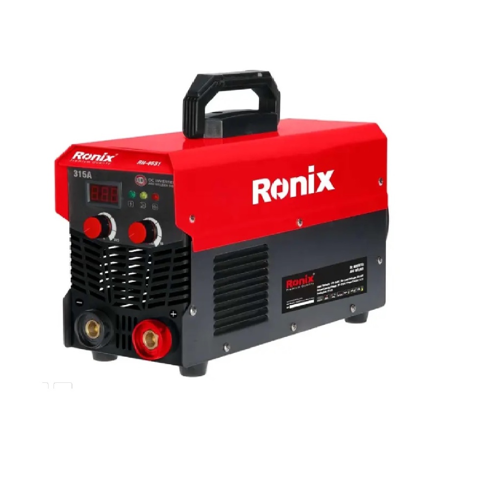 MAQUINA SOLDAR INVERTER DC 315AMP 170-250V CAB-TIERRA-PINZA-CARETA-CEP REF. RH-4631 MARCA RONIX