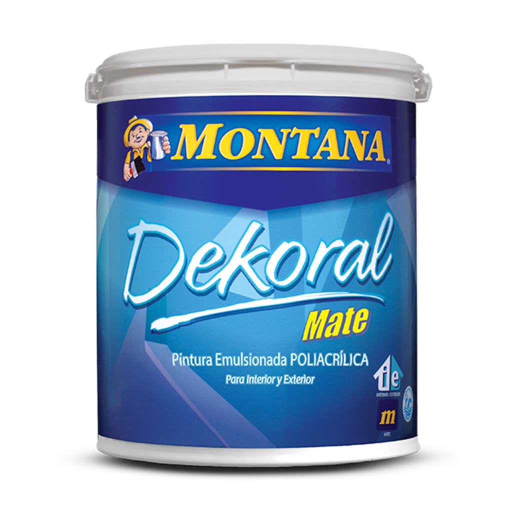 PINTURA DE CAUCHO DEKORAL COLOR BLANCO 4 GL REF. 260-102-3 MARCA MONTANA