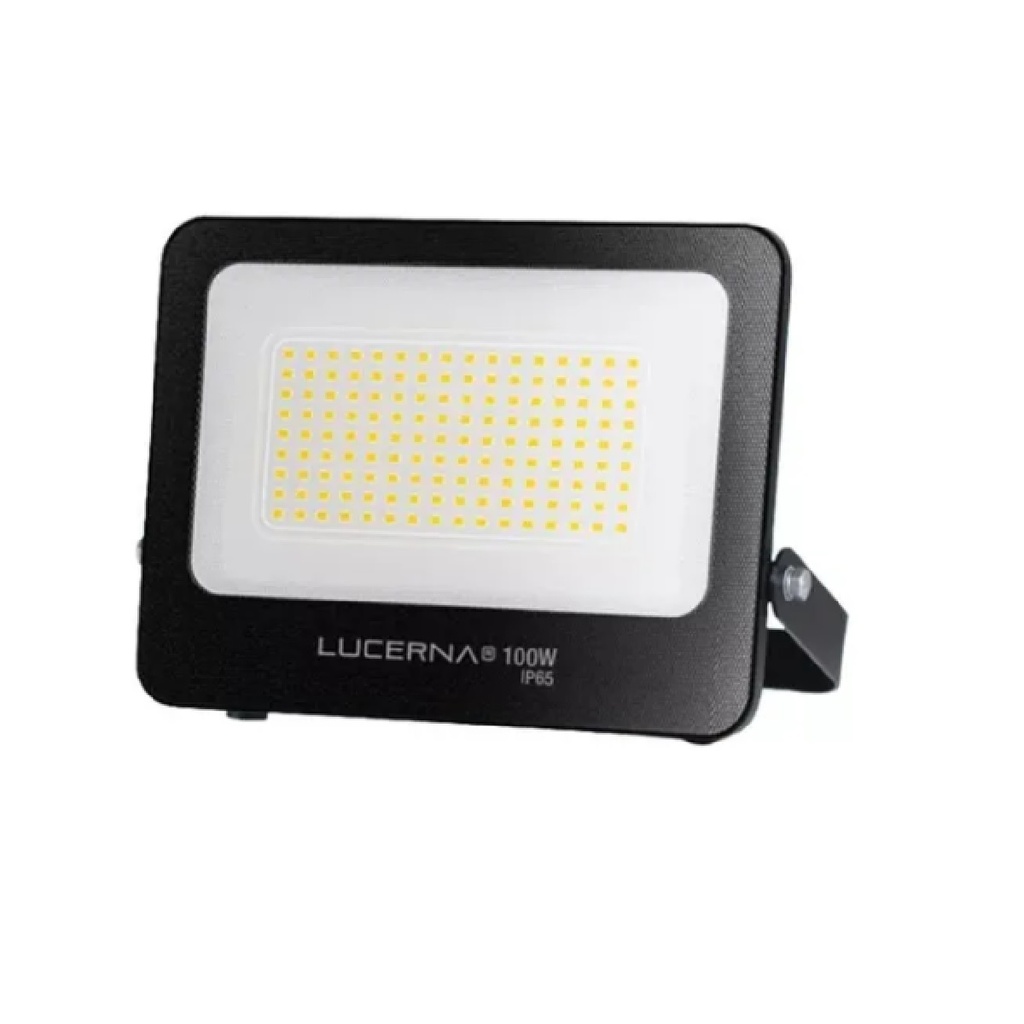 REFLECTOR LED PLANO 100 W COLOR NEGRO 3000 K MULTV 100 - 277 V IP65 REF. RP100CV3K MARCA LUCERNA