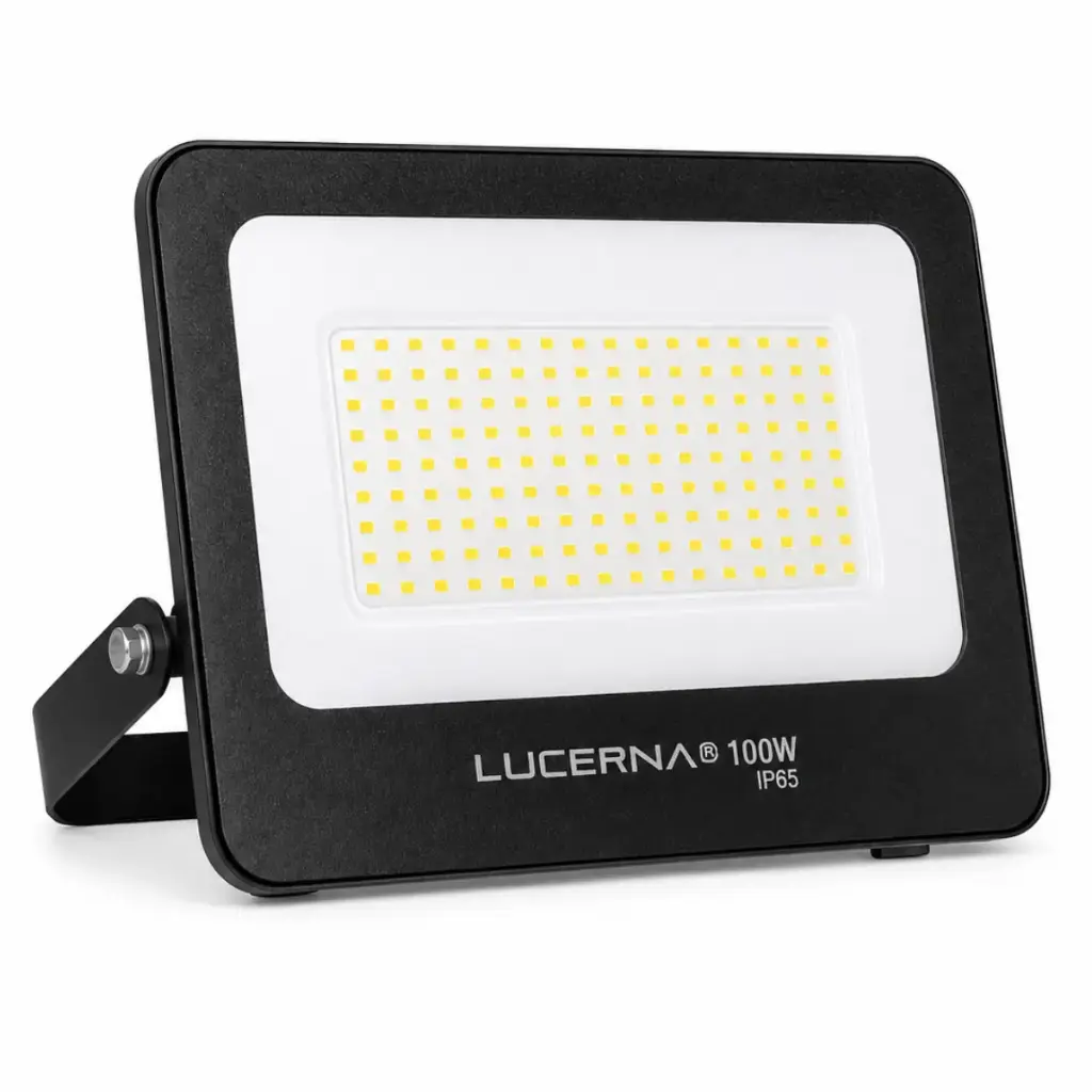 REFLECTOR LED PLANO 100 W COLOR NEGRO 3000 K MULTV 100 - 277 V IP65 REF. RP100CV3K MARCA LUCERNA