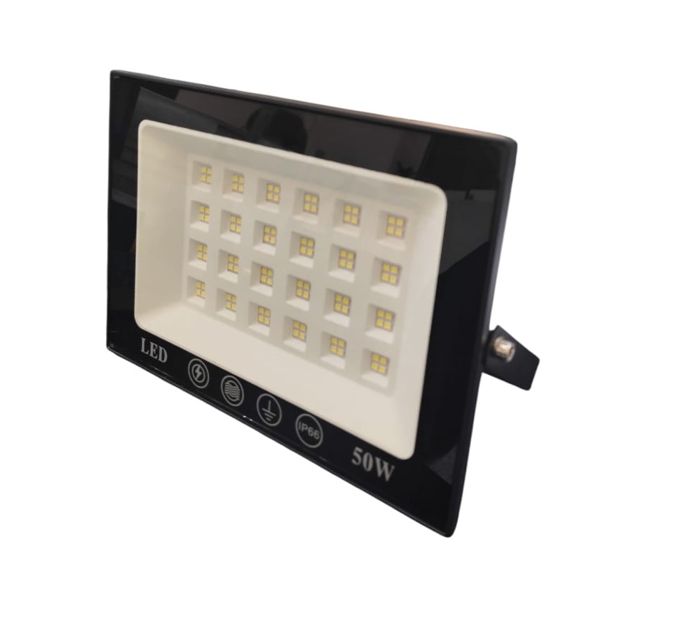 REFLECTOR LED 50W 6500K 5000LM 85 - 277V IP66 C/NEGRO OF016 REF 001-002-OF0166500K050W MARCA MAFI