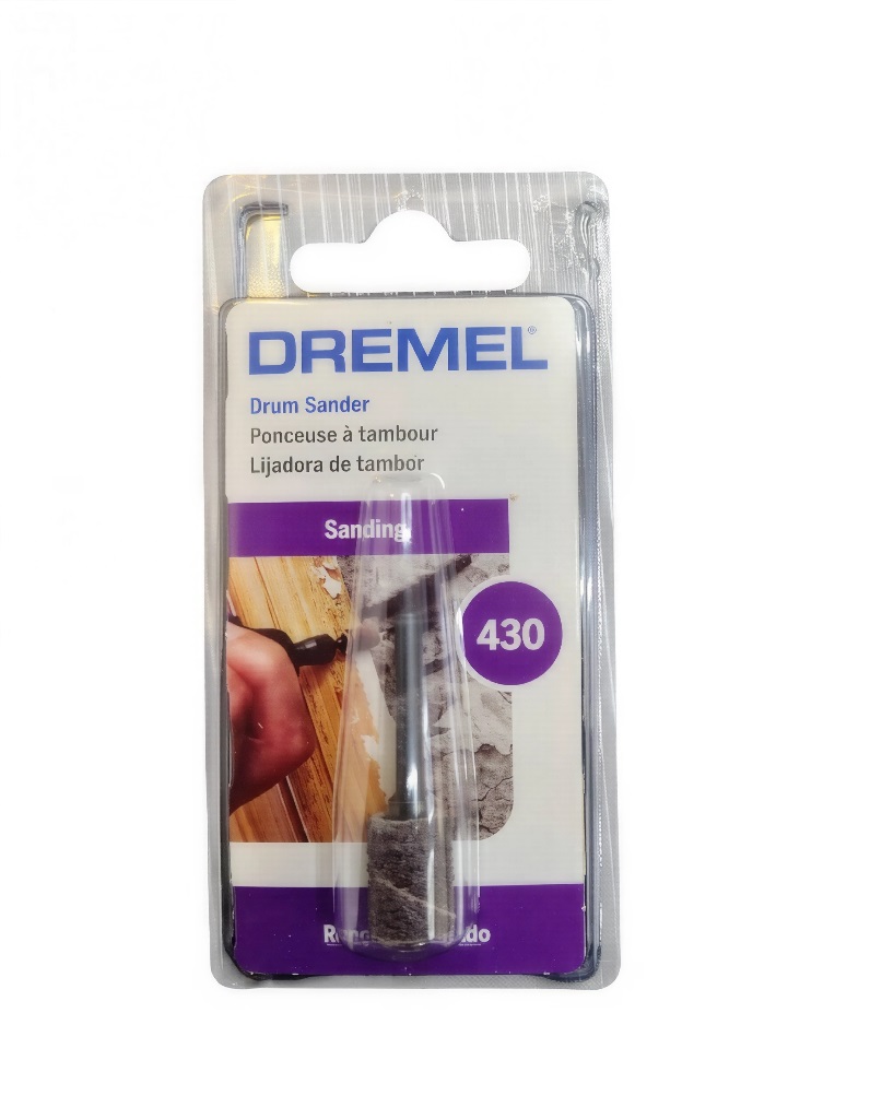 TAMBOR DE LIJAR PARA DREMEL DE 1/4" GRANO 60 6 PZAS MOD. 430 REF. 863175 / 2615000430 MARCA DREMEL