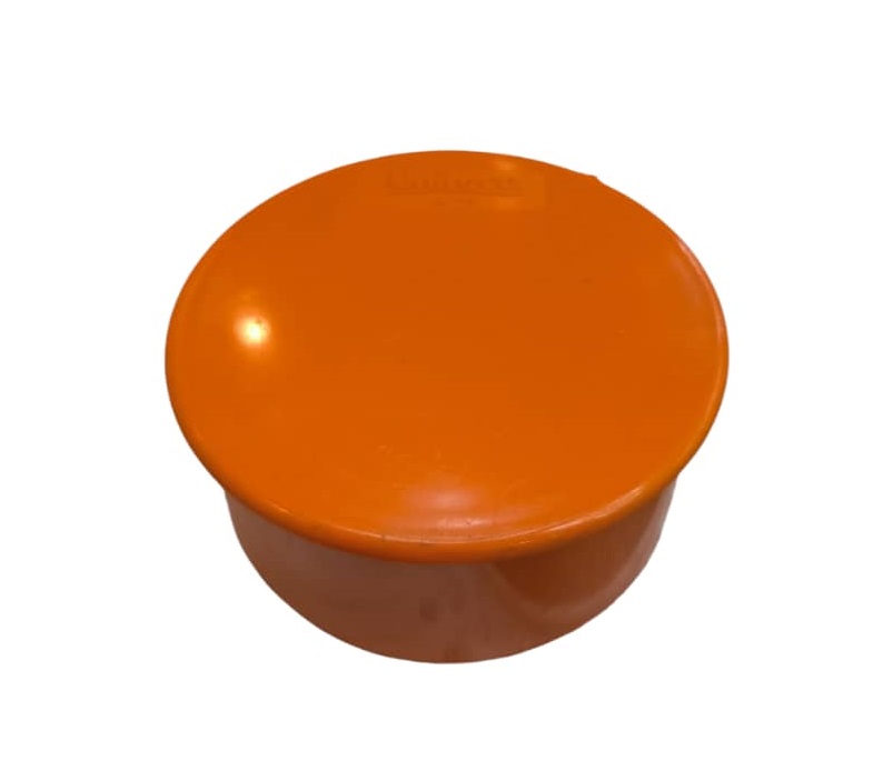 TAPA REFORZADA SIMPLE CON TOPE DE PVC PARA AGUA SERVIDA DE 100 MM ( 4" ) REF. C181024S MARCA UNITECA