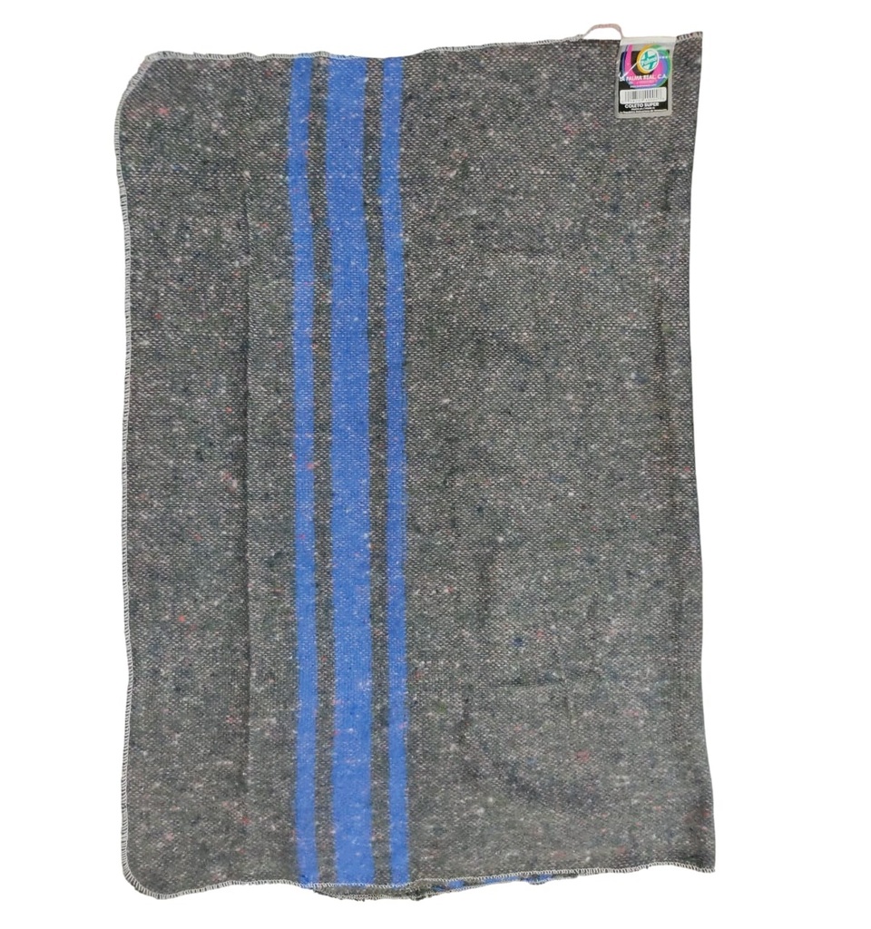 COLETO RAYAS 75 CM X 60 CM UNIDAD COLOR GRIS/ RAYAS AZUL OSCURO COD. 40840009 / 400058 PALMA REAL