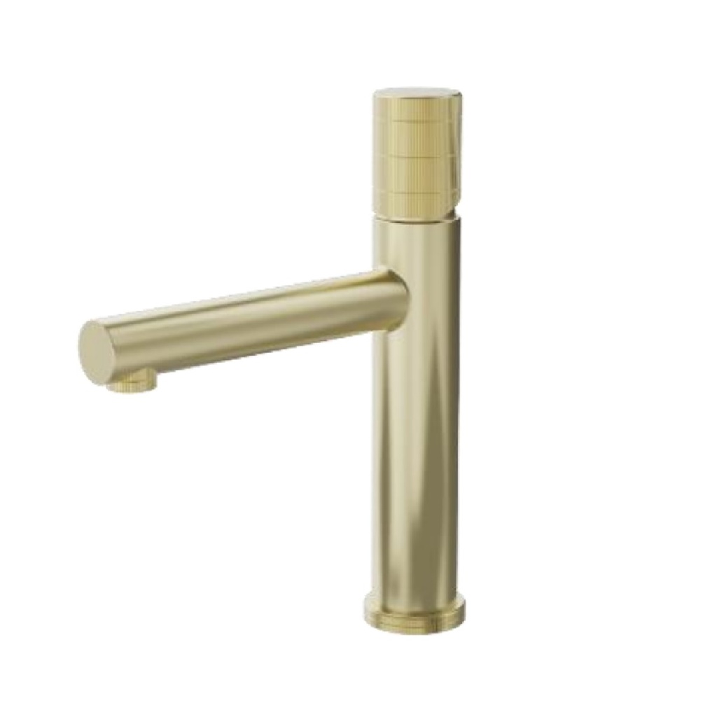 GRIFERIA MONOMANDO BAJO P/ LAVAMANO ACERO INOX SERIE FUTURA D´OR RAD / DORADO REF NVGRI5632 NOVA