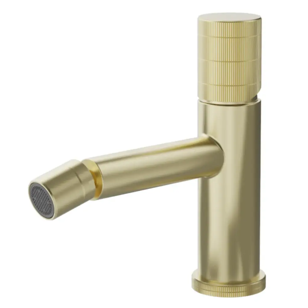 GRIFERIA MONOMANDO BIDE P/ LAVAMANO ACERO INOX SERIE FUTURA D´OR RAD / DORADO REF NVGRI5633 NOVA