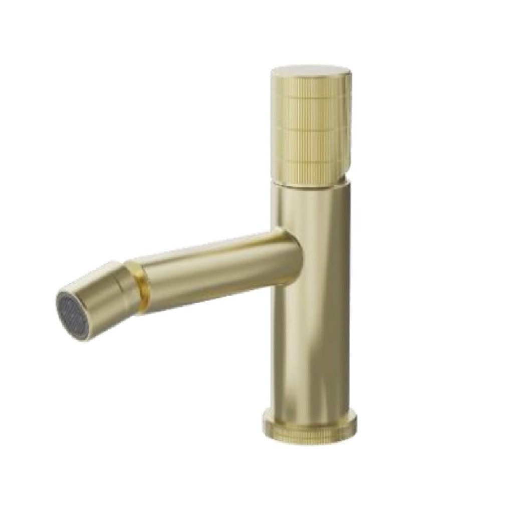 GRIFERIA MONOMANDO BIDE P/ LAVAMANO ACERO INOX SERIE FUTURA D´OR RAD / DORADO REF NVGRI5633 NOVA