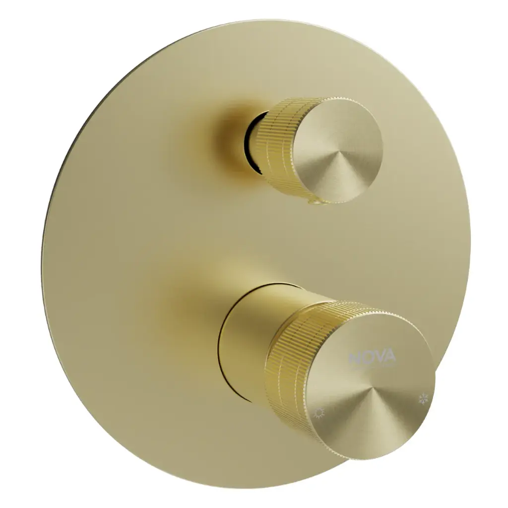 GRIFERIA MONOMANDO EMPOTRADO DE BAÑO DOS VIAS SERIE FUTURA D´OR RAD / DORA REF. NVGRI5635 MARCA NOVA