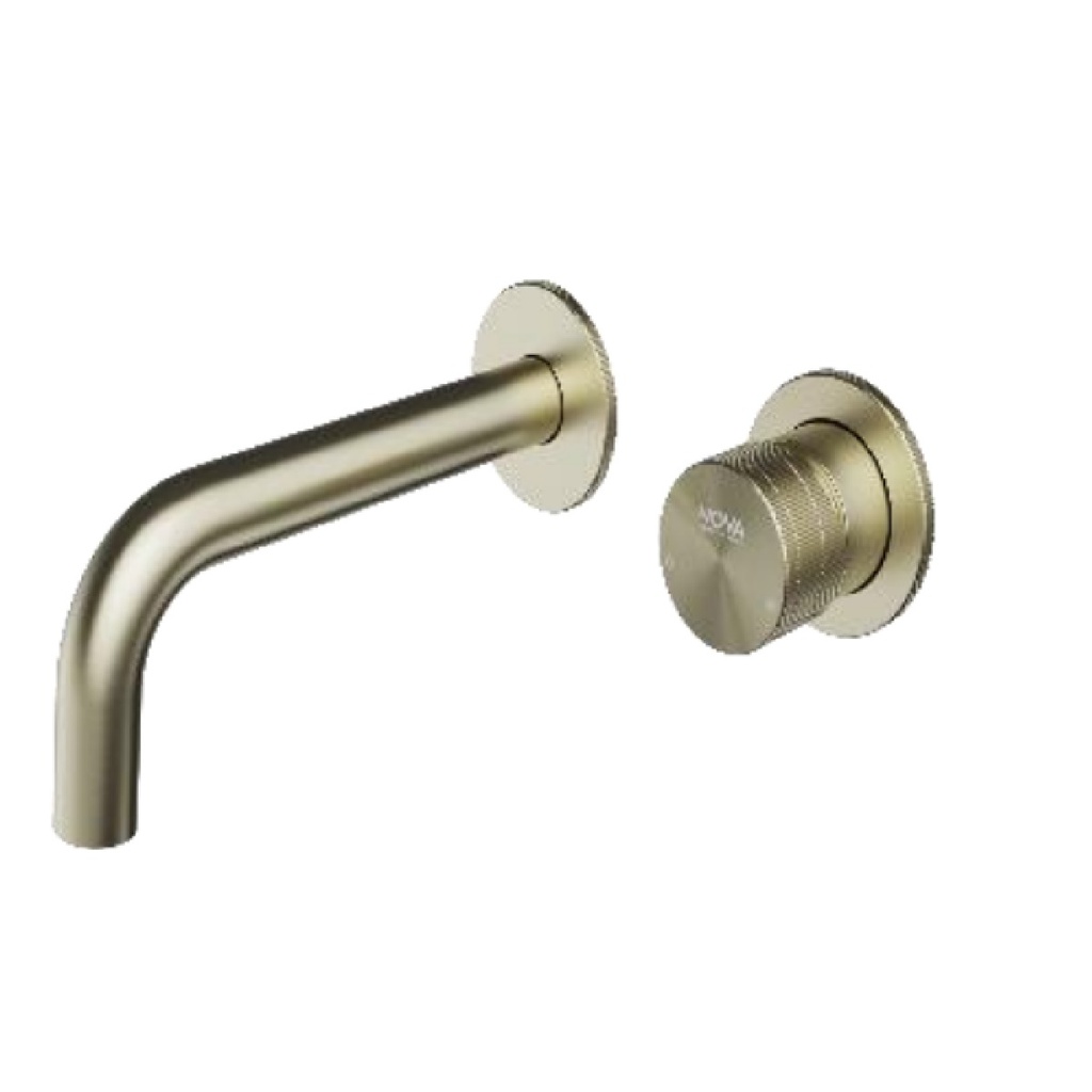 GRIFERIA MONOMANDO EMPOTRADO DE PARED SERIE FUTURA D´OR RADIANCE / DORADO REF. NVGRI5636 MARCA NOVA