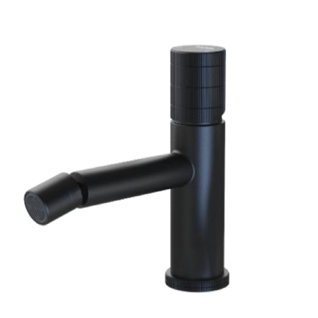 GRIFERIA MONOMANDO BIDE P/ LAVAMANO ACERO INOX SERIE NOIR RADIANCE / NEGRO MATE REF NVGRI5663 NOVA