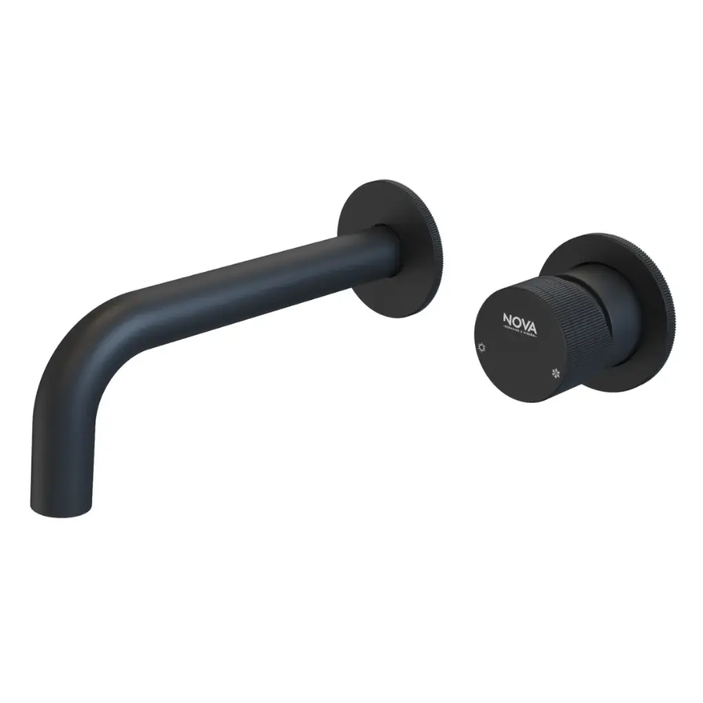 GRIFERIA MONOMANDO EMPOTRADO DE PARED SERIE FUTURA NOIR RAD / NEGRO MATE REF. NVGRI5666 MARCA NOVA