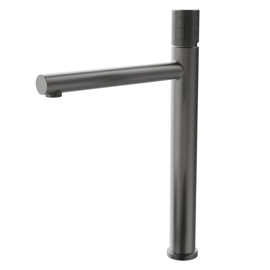 GRIFERIA MONOMANDO ALTO P/ LAVAMANO ACERO INOX SERIE FUTURA ANTHRACITE RAD / GRIS REF NVGRI5671 NOVA