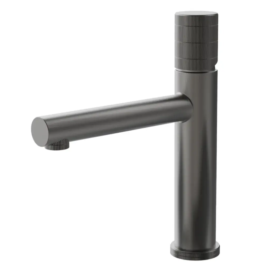 GRIFERIA MONOMANDO BAJO P/ LAVAMANO ACERO INOX SERIE FUTURA ANTHRACIT RAD / GRIS REF NVGRI5672 NOVA