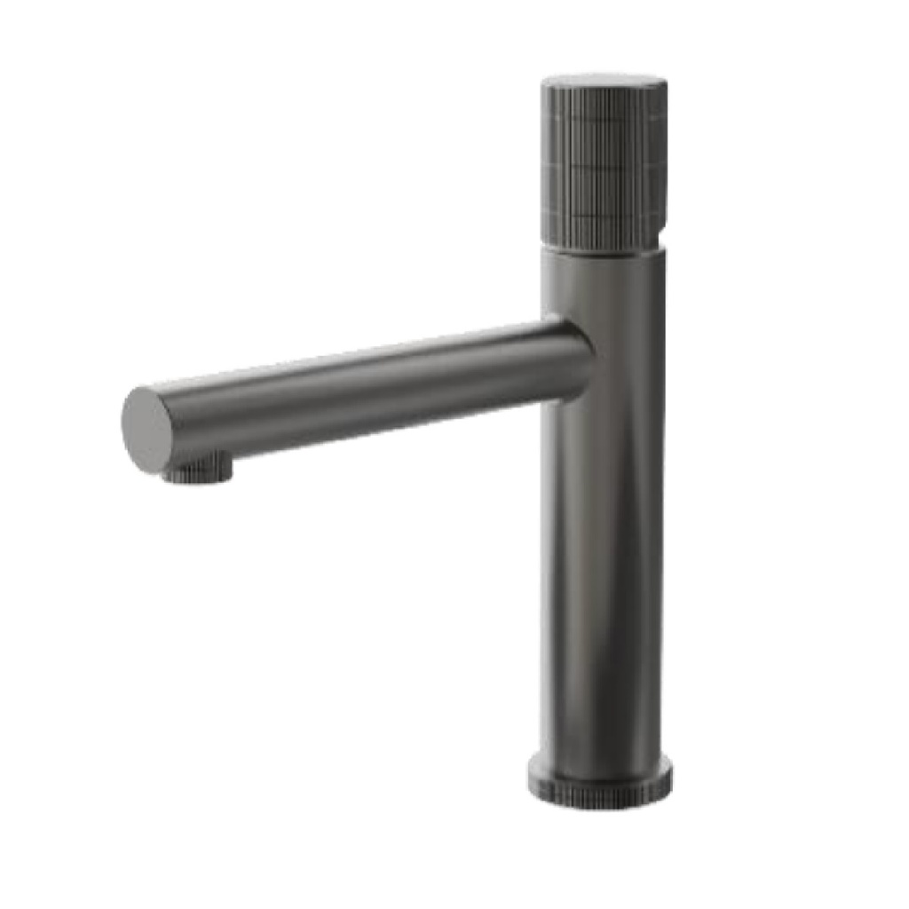 GRIFERIA MONOMANDO BAJO P/ LAVAMANO ACERO INOX SERIE FUTURA ANTHRACIT RAD / GRIS REF NVGRI5672 NOVA