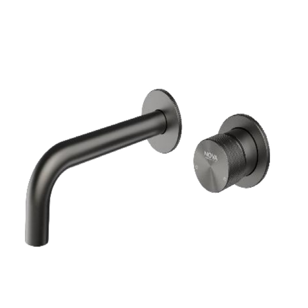 GRIFERIA MONOMANDO EMPOTRADO DE PARED SERIE FUTURA ANTHRACITE RAD / GRIS REF. NVGRI5676 MARCA NOVA