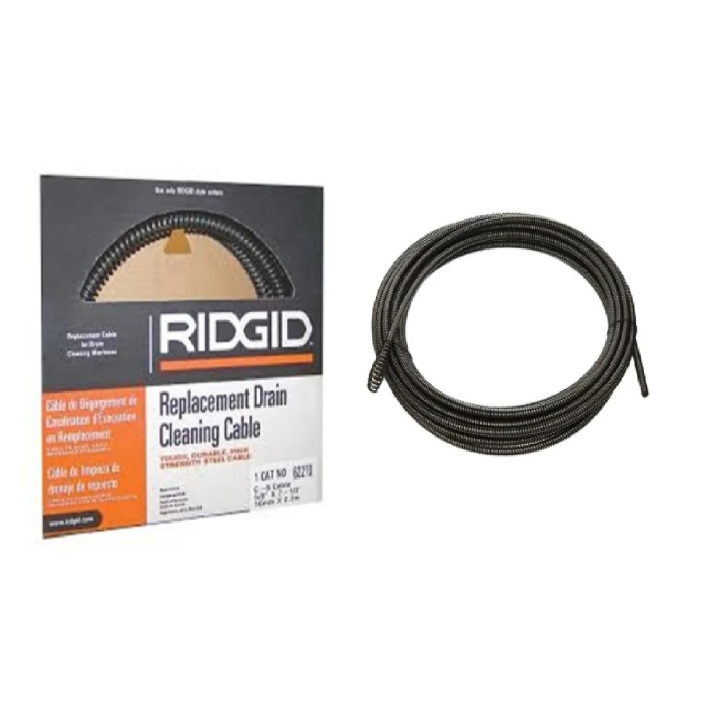 GUAYA / DESTAPACAÑERIA DE ACERO 5/16" X 7,62 MTS REF. 56782 / 567826 MARCA RIDGID