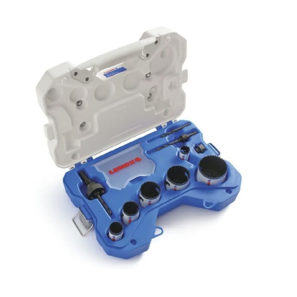 JUEGO DE SIERRA COPA BIMETALICA 10 PZAS P/ ELECTRICISTA REF. 30800600L / 308006 MARCA LENOX