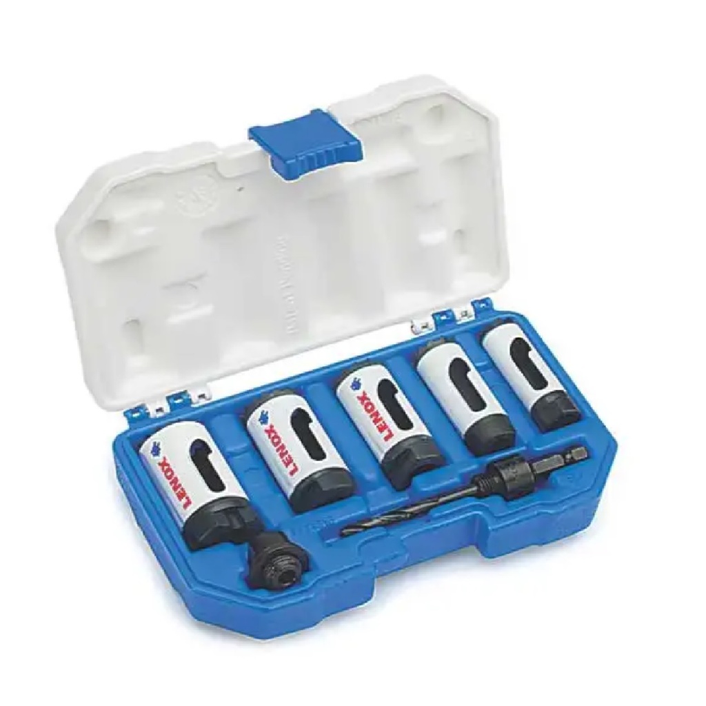 JUEGO DE SIERRA COPA BIMETALICA 07 PZAS P/ USO AUTOMOTRIZ REF. 30805500A / 308051 MARCA LENOX