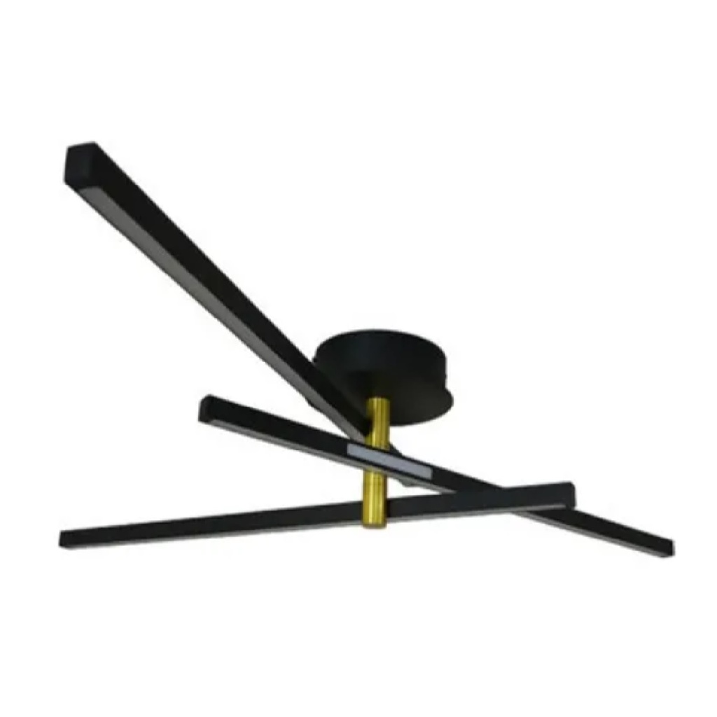 LAMPARA LED INTELIGENTE NOVA C/CR DIMERIZABLE 60W 2700K+6500K NEGRO/DORADO REF. 005292 HEA LIGHT