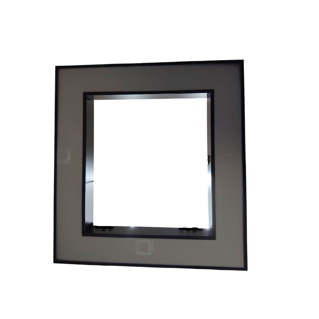 LAMPARA COLGANTE DE TECHO LED MOD. CUADRAD 72 W 6500K 85 - 277V NEGRO REF. 001-007-IL0046500K72W MAFI