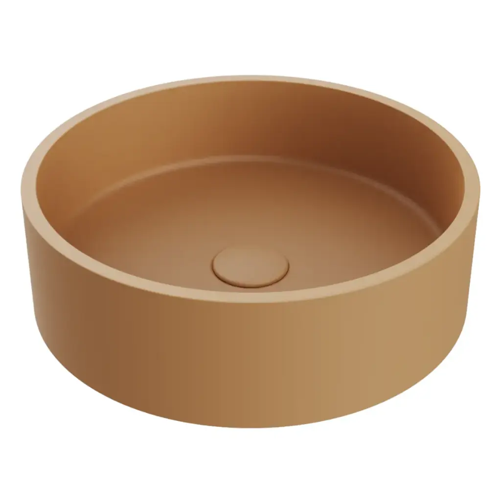 LAVAMANOS REDONDO DE SOBREPONER 39 CM ESSENZA ROUND SIGANTURE TERRA REF. NVLAV7813 MARCA NOVA