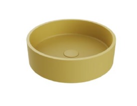 LAVAMANOS REDONDO DE SOBREPONER 39 CM ESSENZA ROUND SIGANTURE YELLOW REF. NVLAV7814 MARCA NOVA