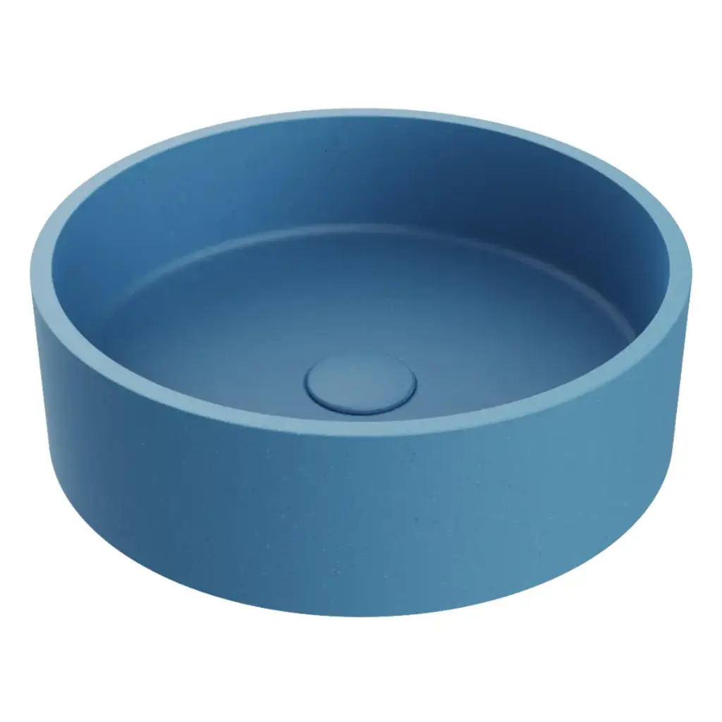 LAVAMANOS REDONDO DE SOBREPONER 39 CM ESSENZA ROUND SIGNATURE BLUE REF. NVLAV7815 MARCA NOVA