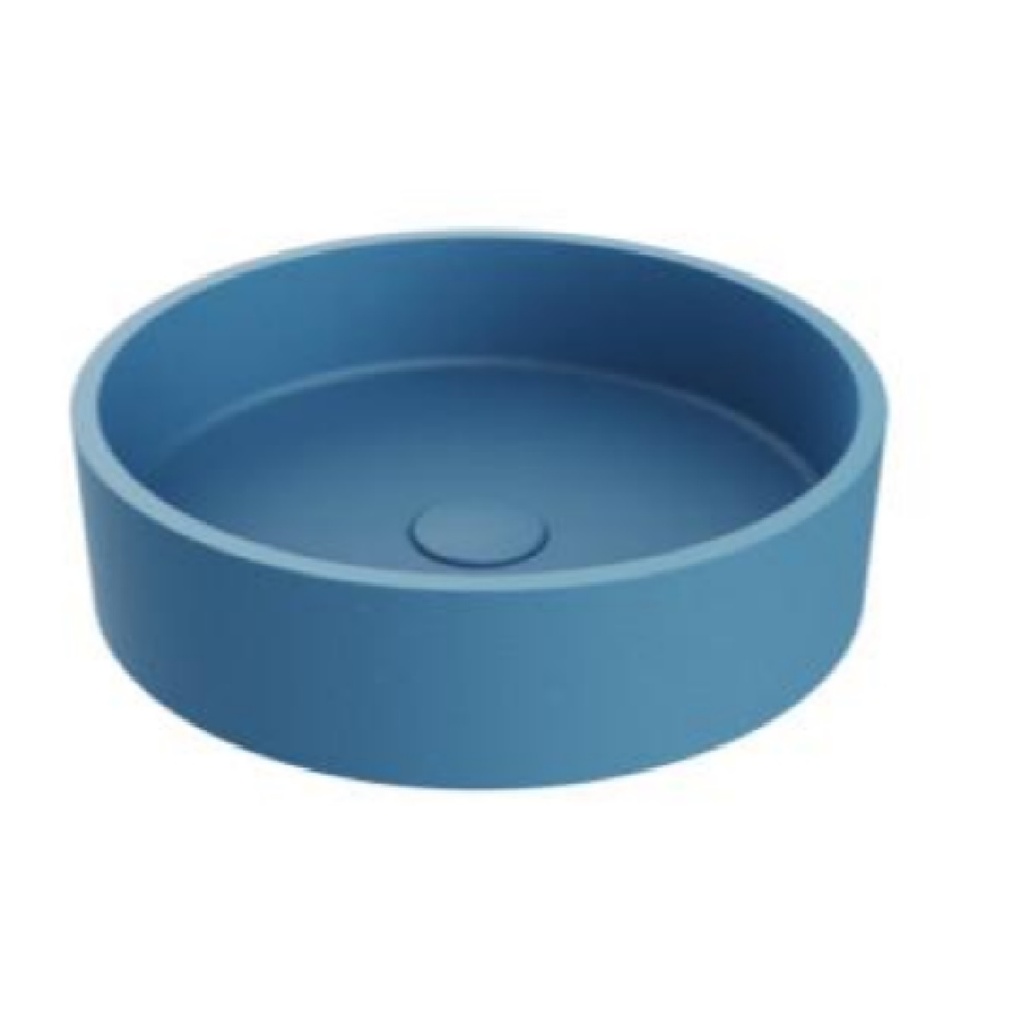 LAVAMANOS REDONDO DE SOBREPONER 39 CM ESSENZA ROUND SIGNATURE BLUE REF. NVLAV7815 MARCA NOVA