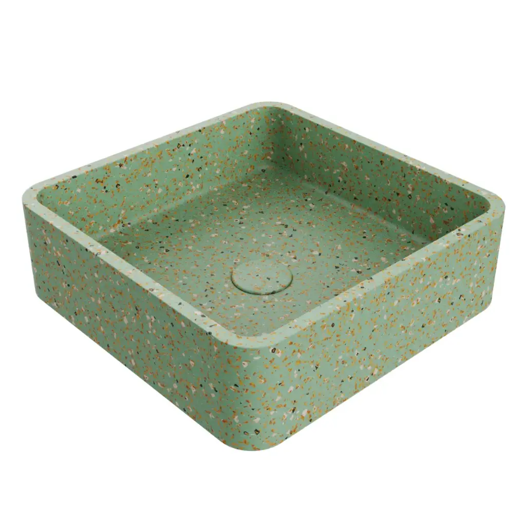 LAVAMANOS CUADRADO DE SOBREPONER 39 CM ESSENZA SQUARE SIGNATURE FUN GREEN REF. NVLAV7824 MARCA NOVA