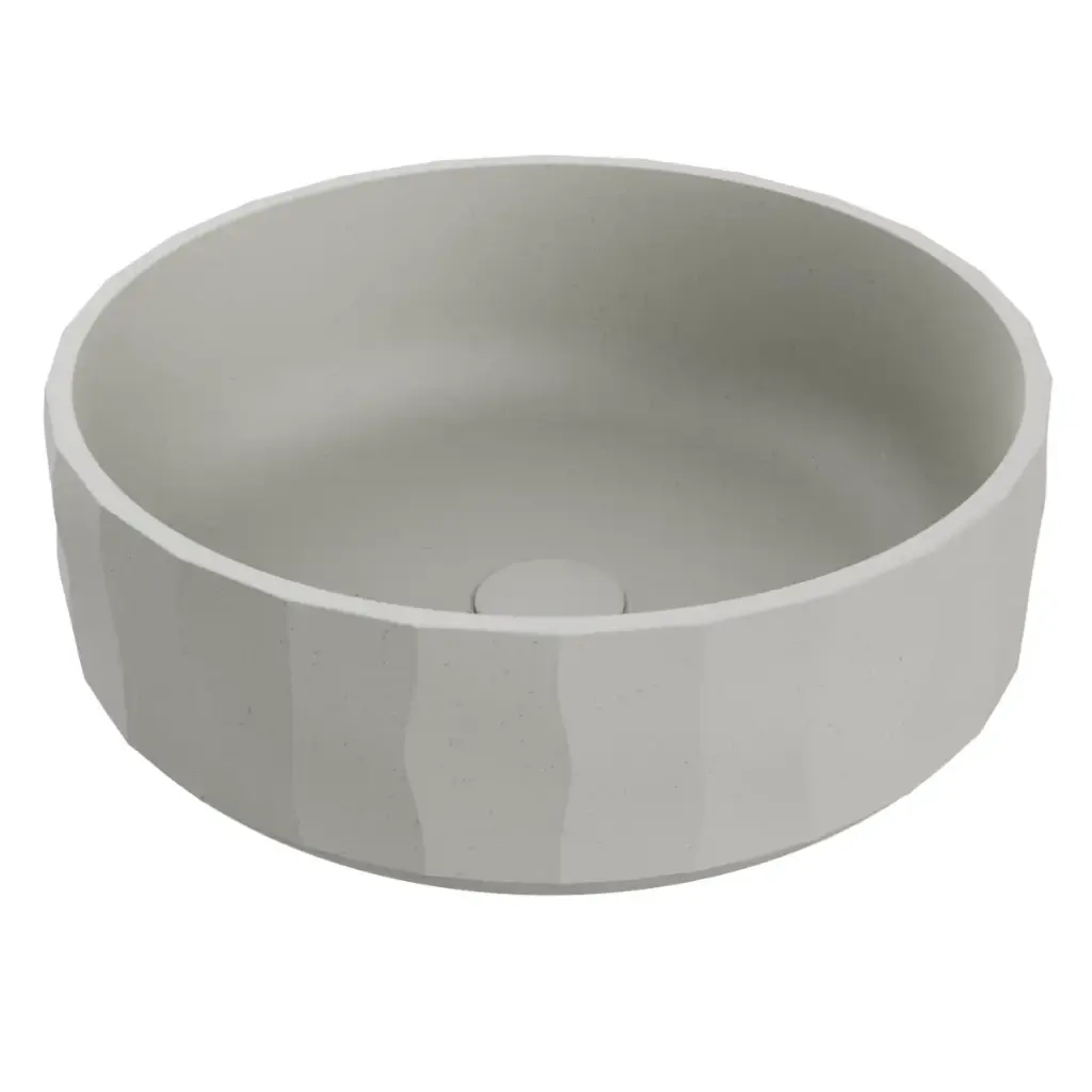 LAVAMANOS REDONDO DE SOBREPONER 42 CM UBI SIGNATURE SILVER GREY REF. VLAV7833 MARCA NOVA