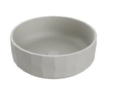 LAVAMANOS REDONDO DE SOBREPONER 42 CM UBI SIGNATURE SILVER GREY REF. VLAV7833 MARCA NOVA
