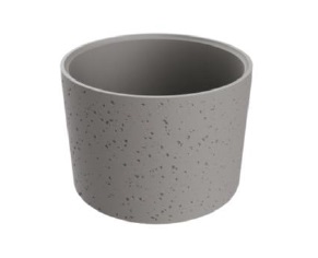 LAVAMANOS REDONDO ALTO DE SOBREPONER 39 CM VITUS MEZZO SIGNATURE GREY NAT. REF. NVLAV7843 MARCA NOVA