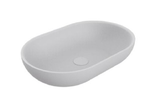 LAVAMANOS OVALADO DE SOBREPONER 53 CM LOOP SIGNATURE BLANCO REF. NVLAV7851 MARCA NOVA