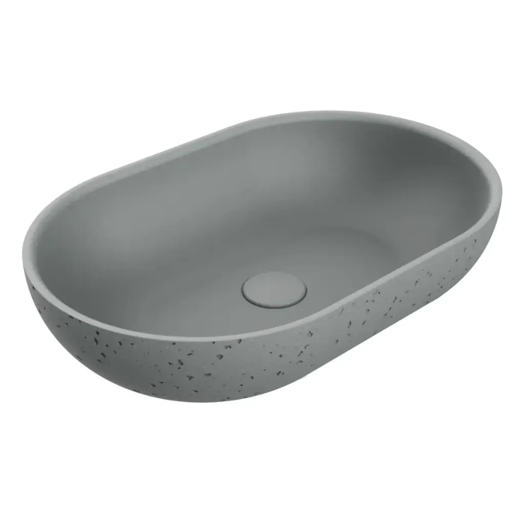 LAVAMANOS OVALADO DE SOBREPONER 53 CM LOOP SIGNATURE DARK GREY REF. NVLAV7852 MARCA NOVA