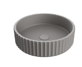 LAVAMANOS REDONDO DE SOBREPONER 40 CM ATHENS SIGNATURE GREY REF. VLAV7861 MARCA NOVA