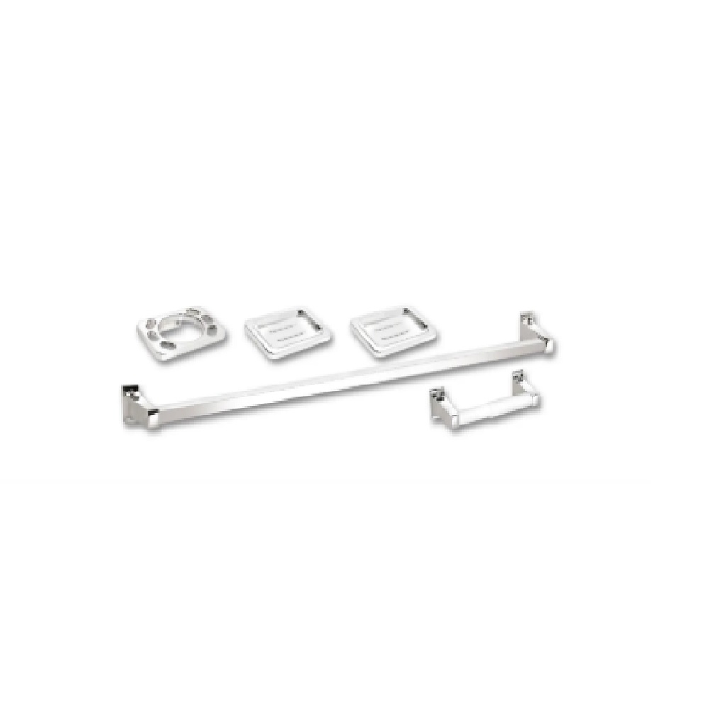 ACCESORIOS PARA BAÑO 5 PZAS ( METALICO ) REF. GRI-0644 MARCA BELT-G