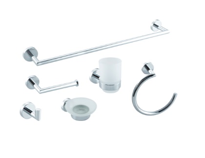 ACCESORIOS PARA BAÑO 6 PZAS MOD.204 CROMADO GRI-1278 MARCA BELT-G
