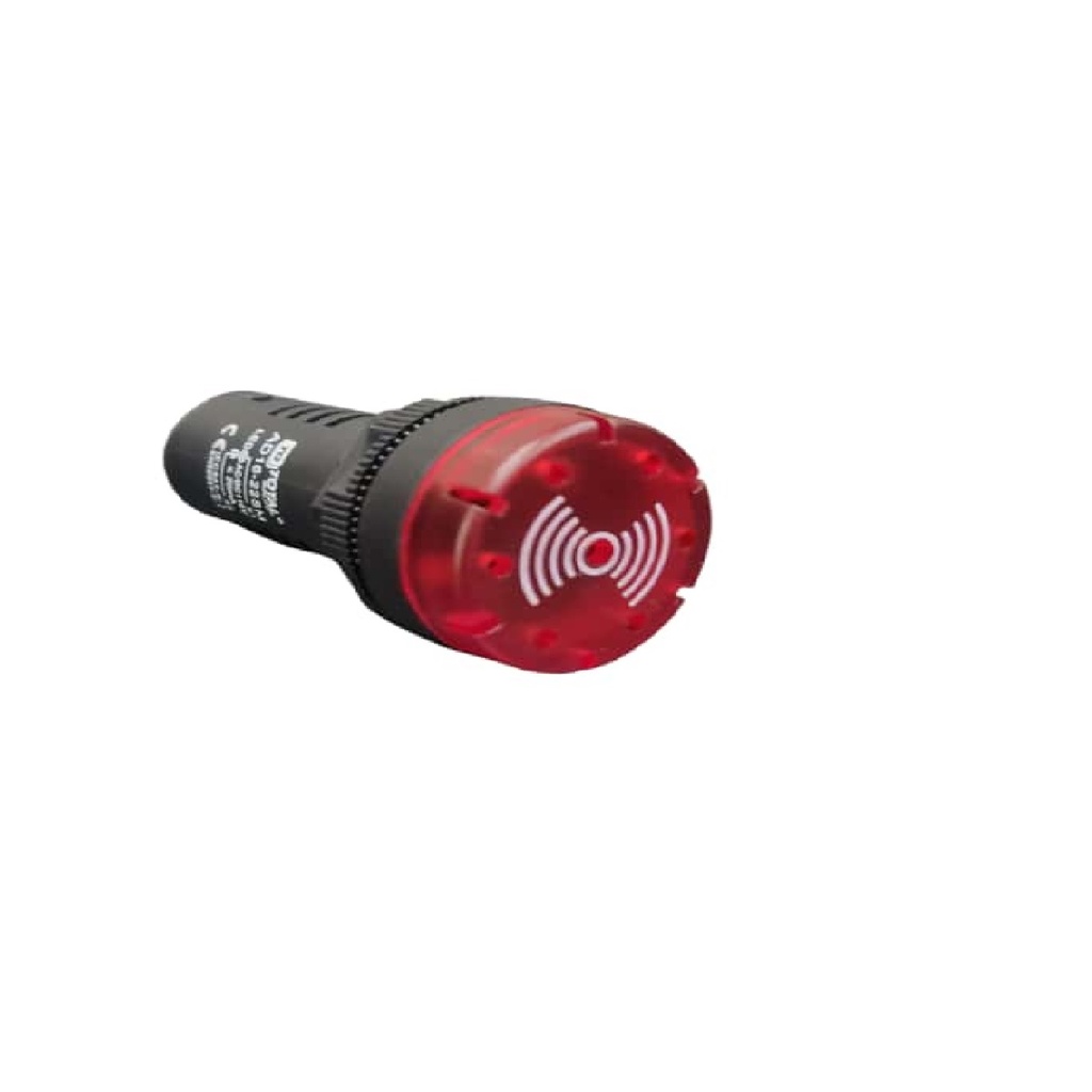 ALARMA AUDIBLE CON LUZ (FLASH LIGHT) ROJO 110 V REF. AD16-22SM MARCA TOTAL QUALITY
