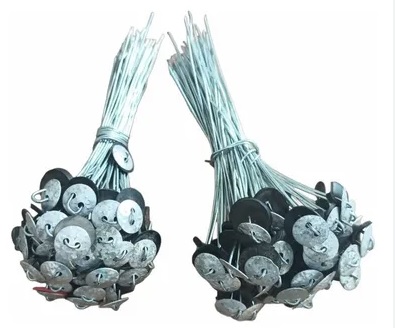 AMARRE PARA TECHO DE ZINC DE ALAMBRE CON SU GOMA ( PAQUETE DE 50 UNIDADES )