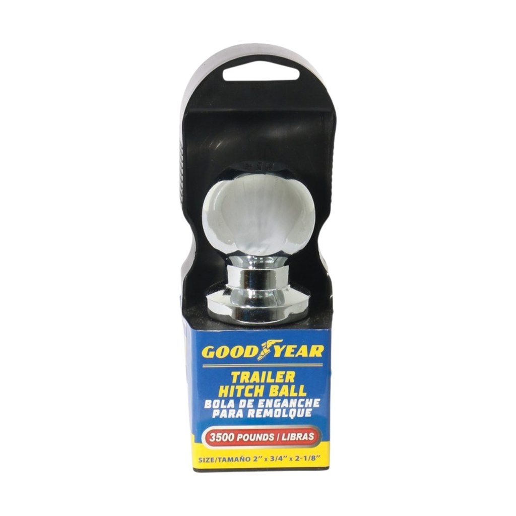 BOLA DE ENGANCHE PARA REMOLQUE 1.587 KG. 2"  X 3/4" X 2-1/8" REF. 991-2304770 / 047705 GOOD YEAR