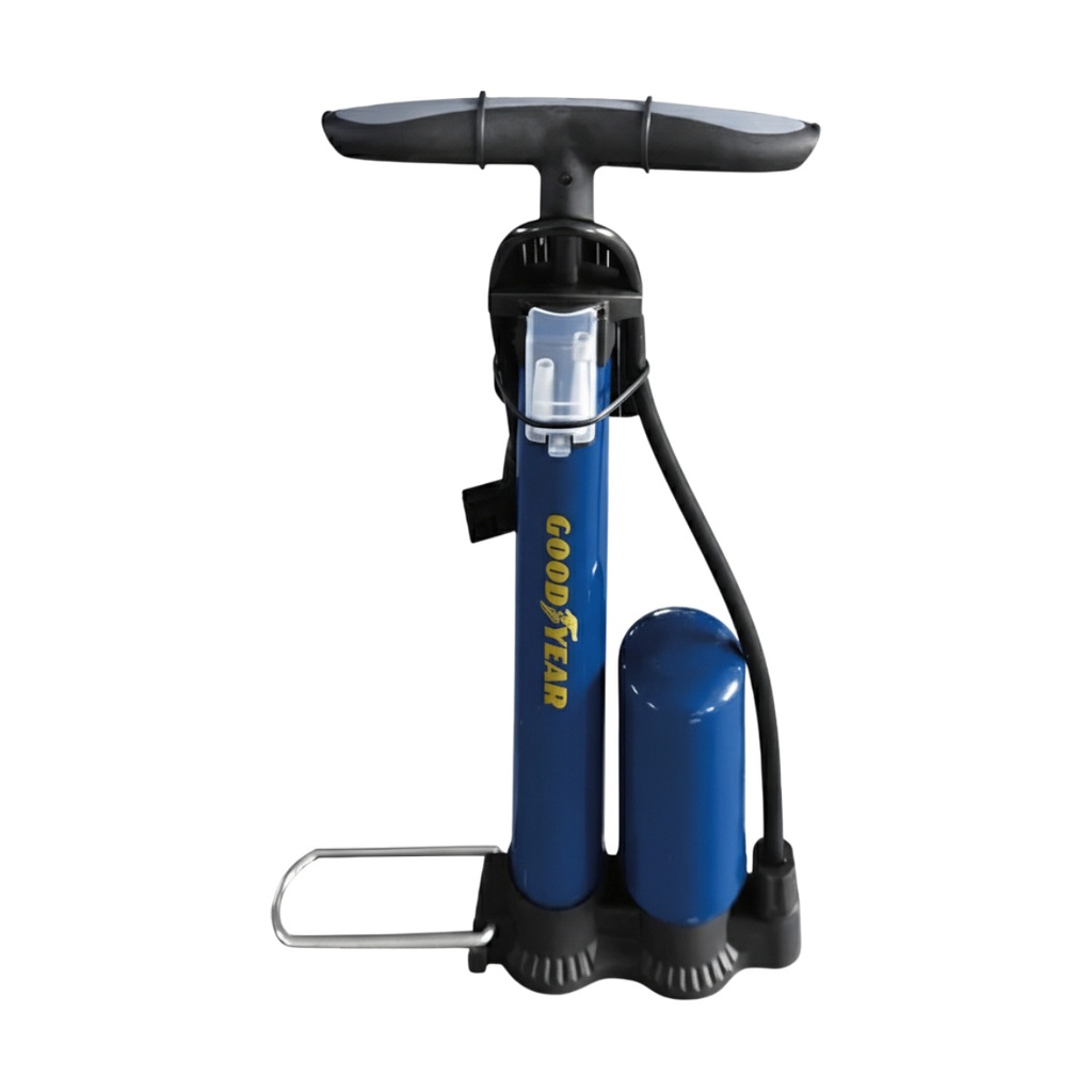 BOMBA DE AIRE PARA INFLAR CON MANOMETRO 160 PSI REF. 991-2304608 / 046081 MARCA GOOD YEAR