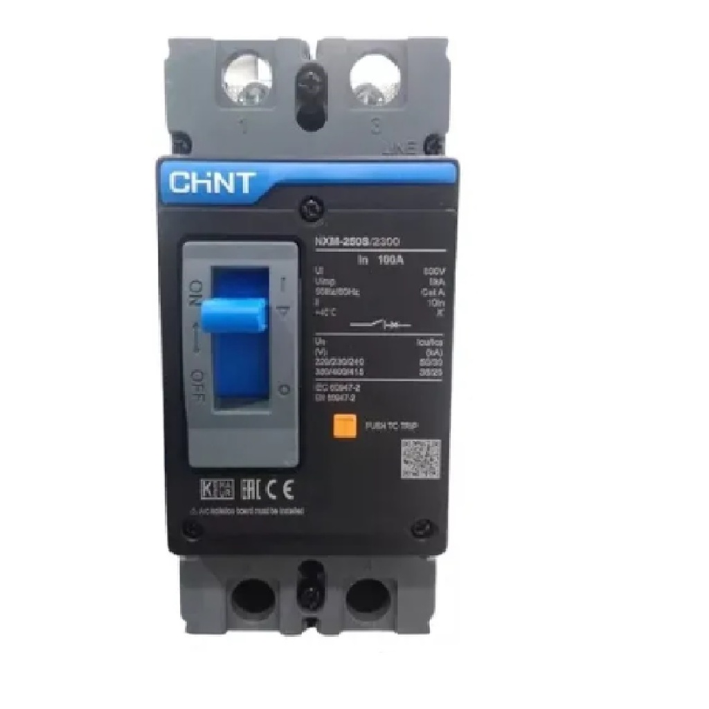 BREAKER 2 X 250 AMP CAJA MOLDEADA SERIE NXM REF. NXM-2-0250S-250 MARCA CHINT