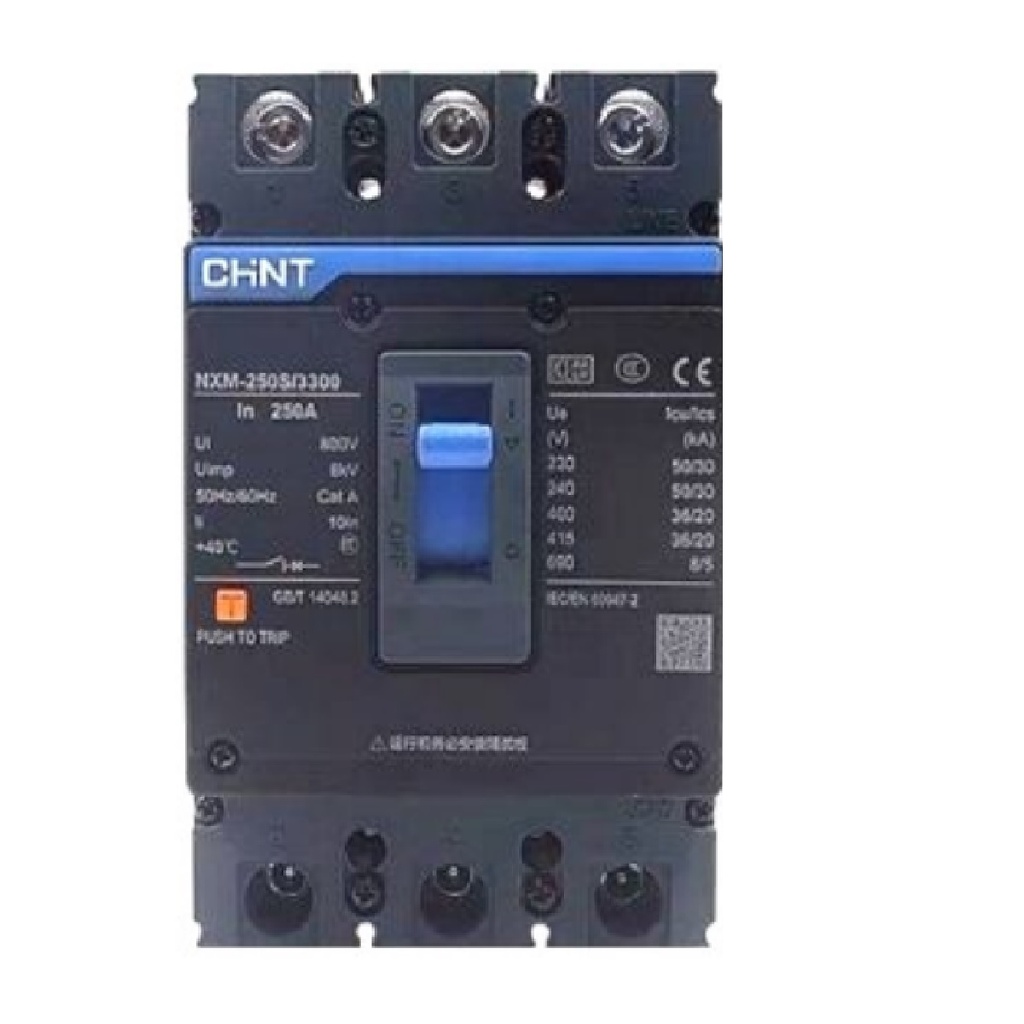 BREAKER 3 X 100 AMP CAJA MOLDEADA SERIE NXM REF. NXM-0250S-100 MARCA CHINT