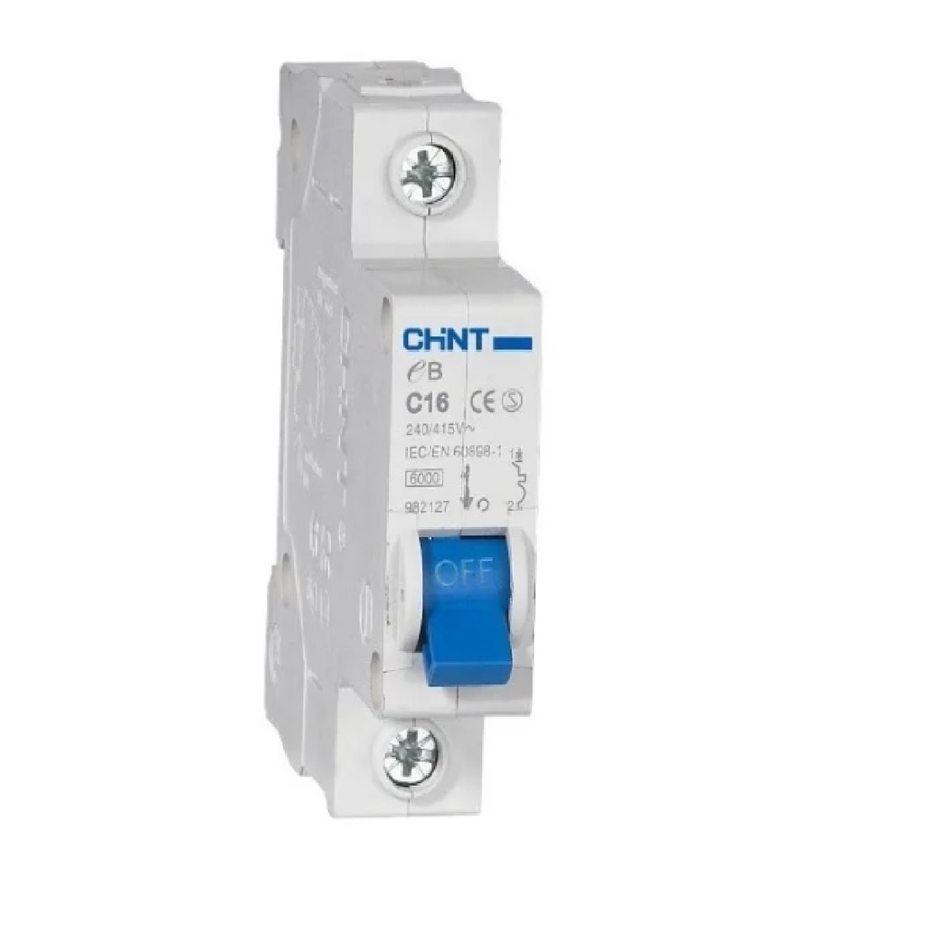 BREAKER TERMOMAGNETICO 1 X 10 AMP C. CURVE MOD. EB-C10 240 - 415 V REF. 314514 MARCA CHINT