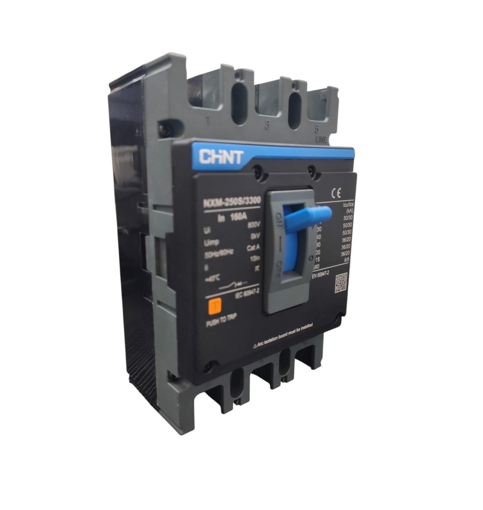 BREAKER 3 X 160 AMP CAJA MOLDEADA SERIE NXM REF. NXM-0250S/3300 160A MARCA CHINT