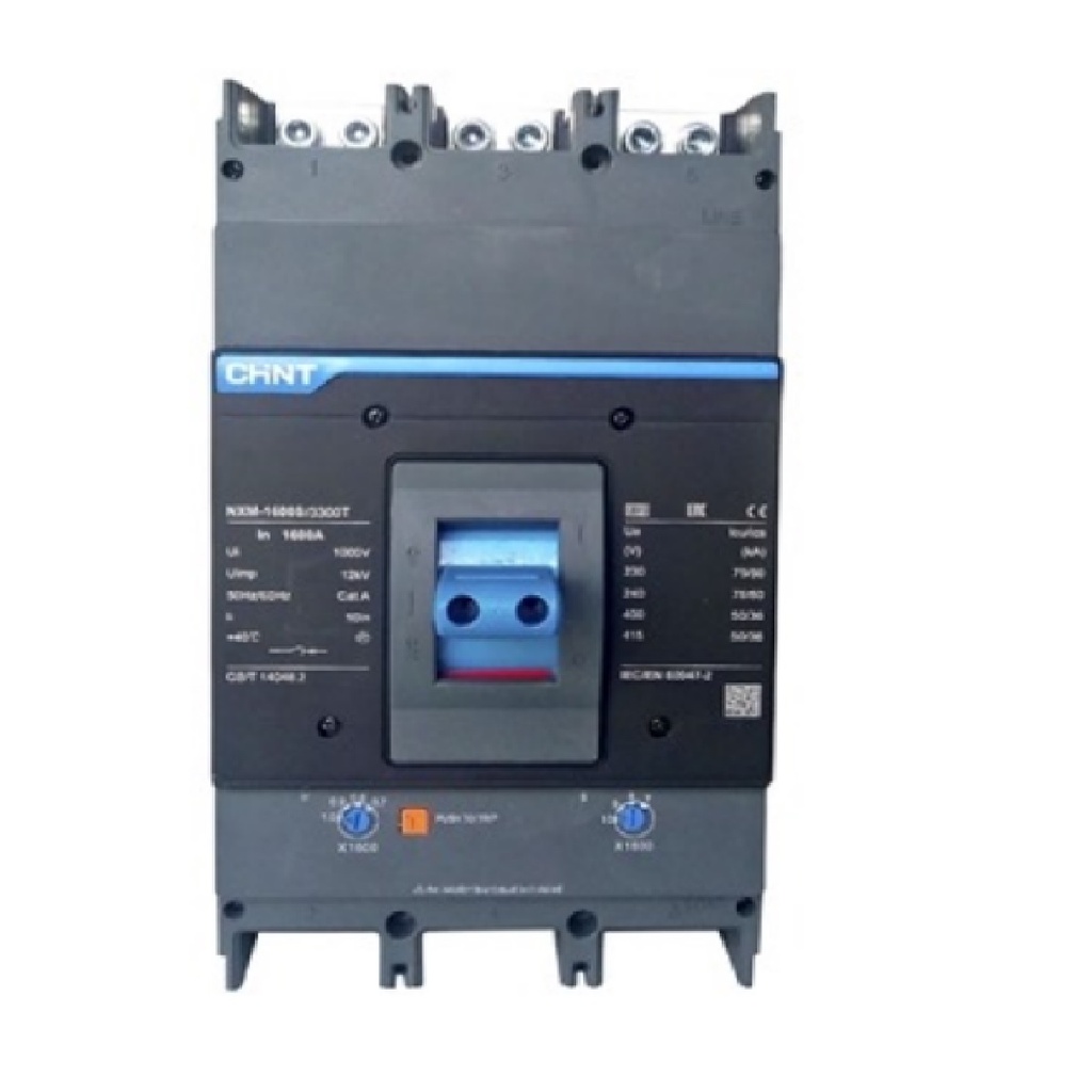 BREAKER 3 X 1600 AMP CAJA MOLDEADA SERIE NXM ( REG. 1.120 - 1.600A) REF. NXM-1600H-3300T / COD. 26000200 MARCA CHINT