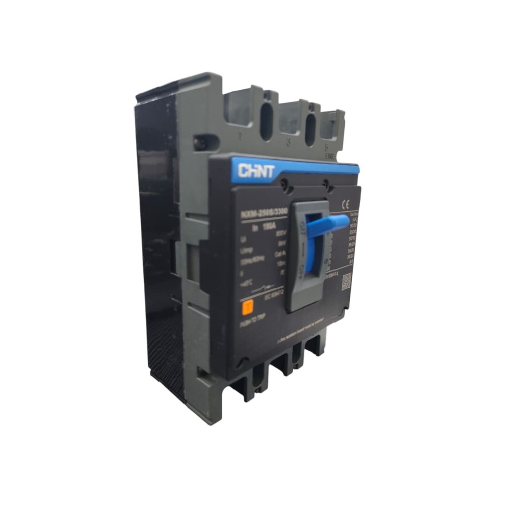 BREAKER TERMOMAGNETICO 3 X 180 AMP CAJA MOLDEADA SERIE NXM REF. NXM-0250S/3300 180A COD. 26000100 MARCA CHINT