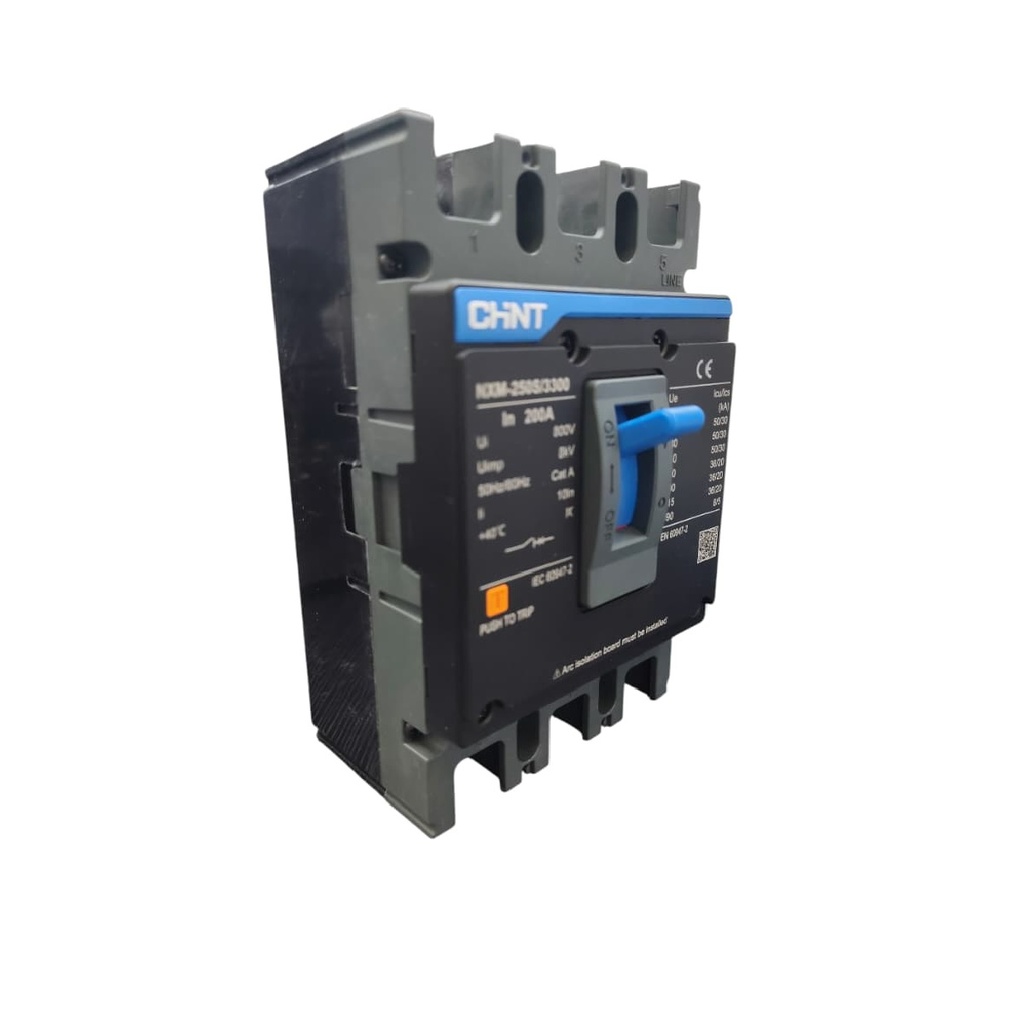 BREAKER 3 X 200 AMP CAJA MOLDEADA SERIE NXM REF. NXM-0250S/3300 200A MARCA CHINT