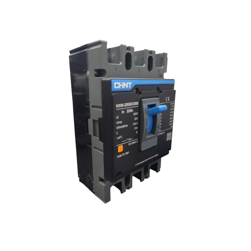 BREAKER 3 X 225 AMP CAJA MOLDEADA SERIE NXM REF. NXM-0250S/3300 225A MARCA CHINT